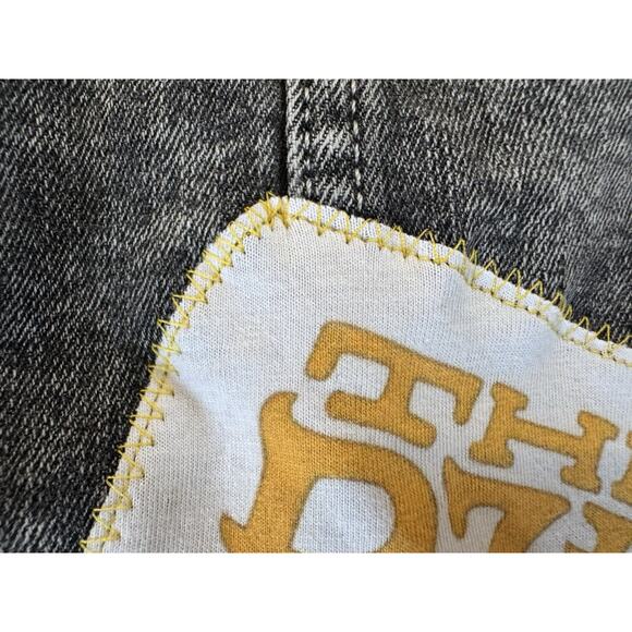 WU-TANG 90s Hip Hop Retro Vintage Upcycled Distressed Denim Jacket Kids Size 5T - Picture 11 of 12